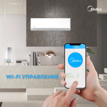 Кондиционер MIDEA BREEZELESS CB1-09HRFN8-I Full DC Inverter + Wi-FI  (без медной трубы)