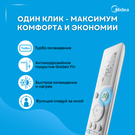 Напольно потолочная система MIDEA MUE-24HRN1 Q