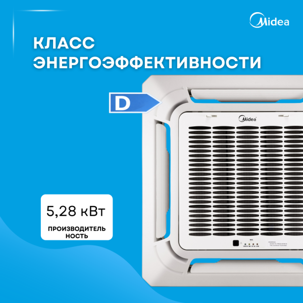 Кондиционер кассетного типа MIDEA MCA3-18HRN1-Q
