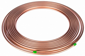 Медная труба 1/4 ASTM B280 (6.35x0.76) Sevojno, бухта 15м